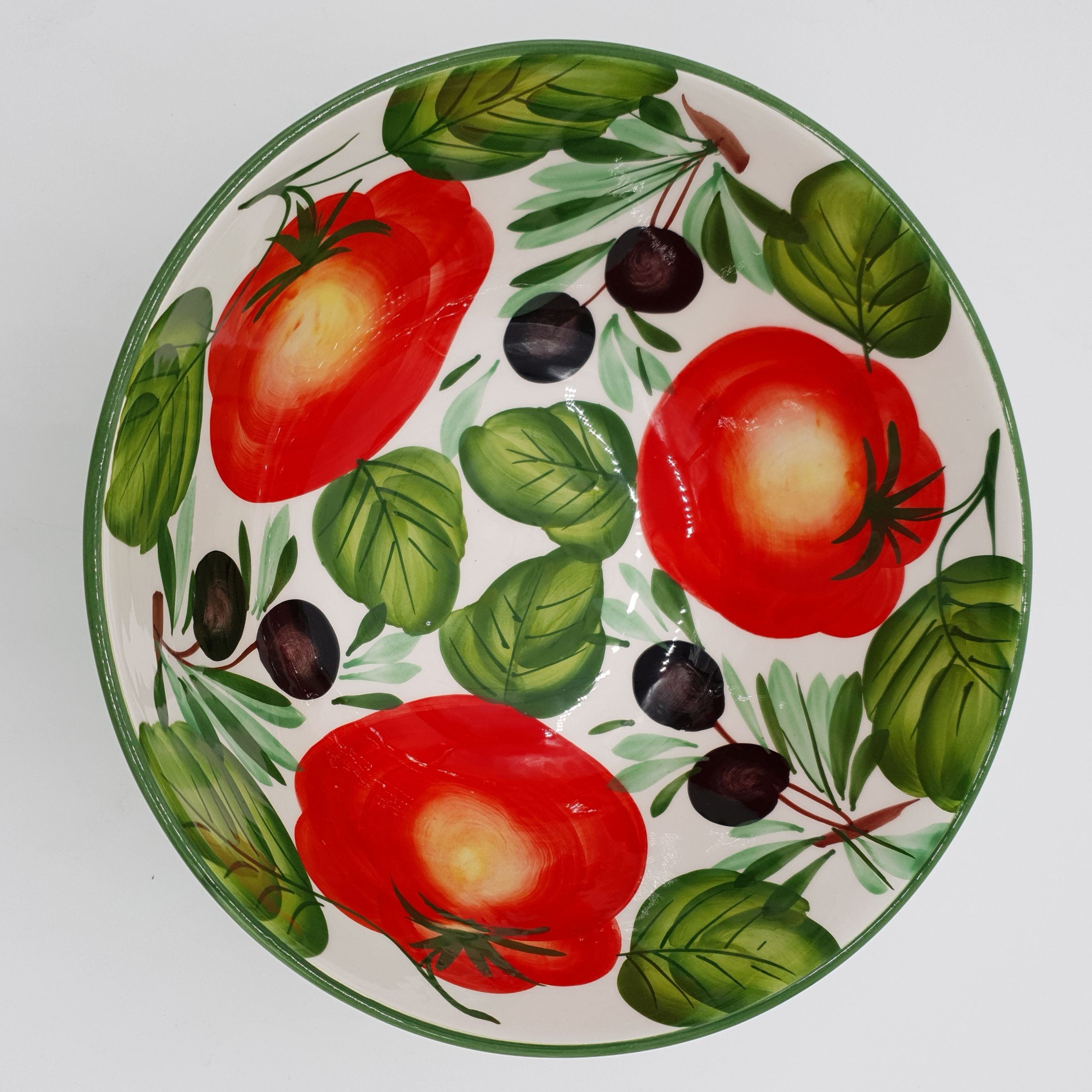Bowl with Tomatoes And Olives Decoration