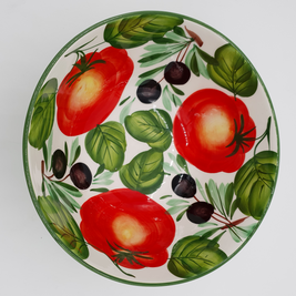 Bowl with Tomatoes And Olives Decoration