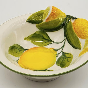 Small Bowl Relief Lemon Decor