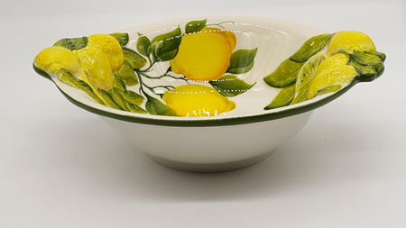 Bolo Large Bowl Relief Lemon Decor