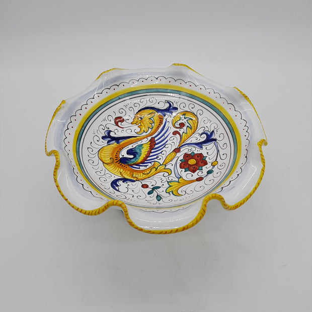 Fruit Bowl With Foot Raffaellesco Decor
