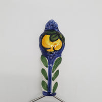 Grattugia Formaggio Limone fondo blu Acciaio e Ceramica