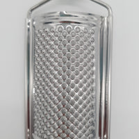 Grattugia Formaggio Decoro Uva Rossa Fondo Giallo Acciaio e Ceramica