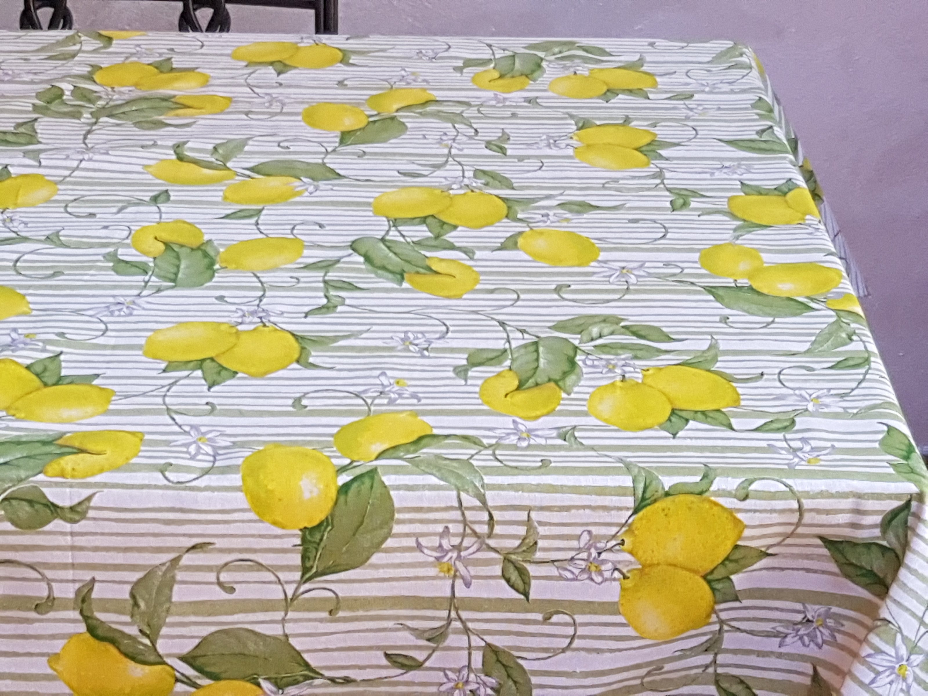Tovaglia Provenzale Limone Strisce Verdi