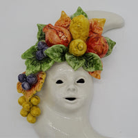 Luna con Frutta Applicata Ceramica