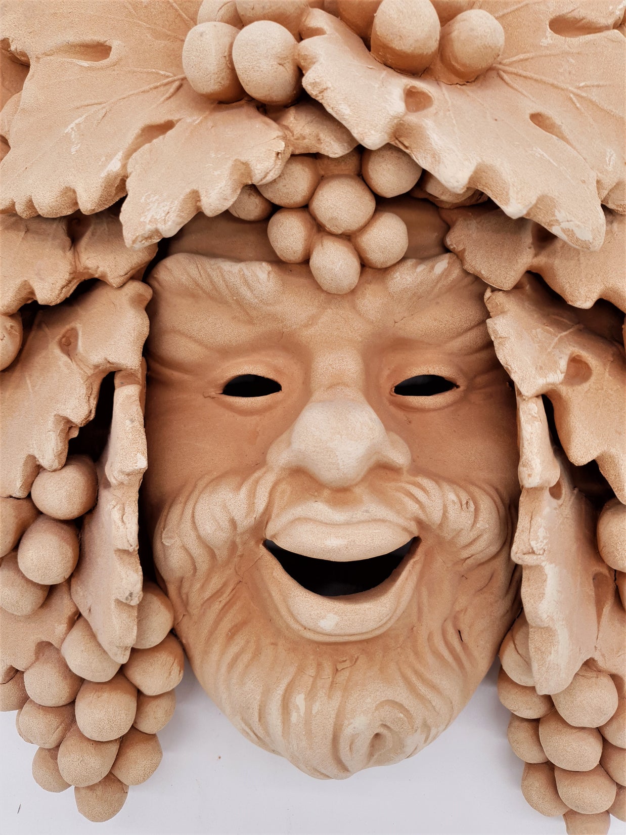 Maschera Bacco Vecchio Piccolo Terracotta