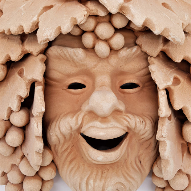 Maschera Bacco Vecchio Piccolo Terracotta