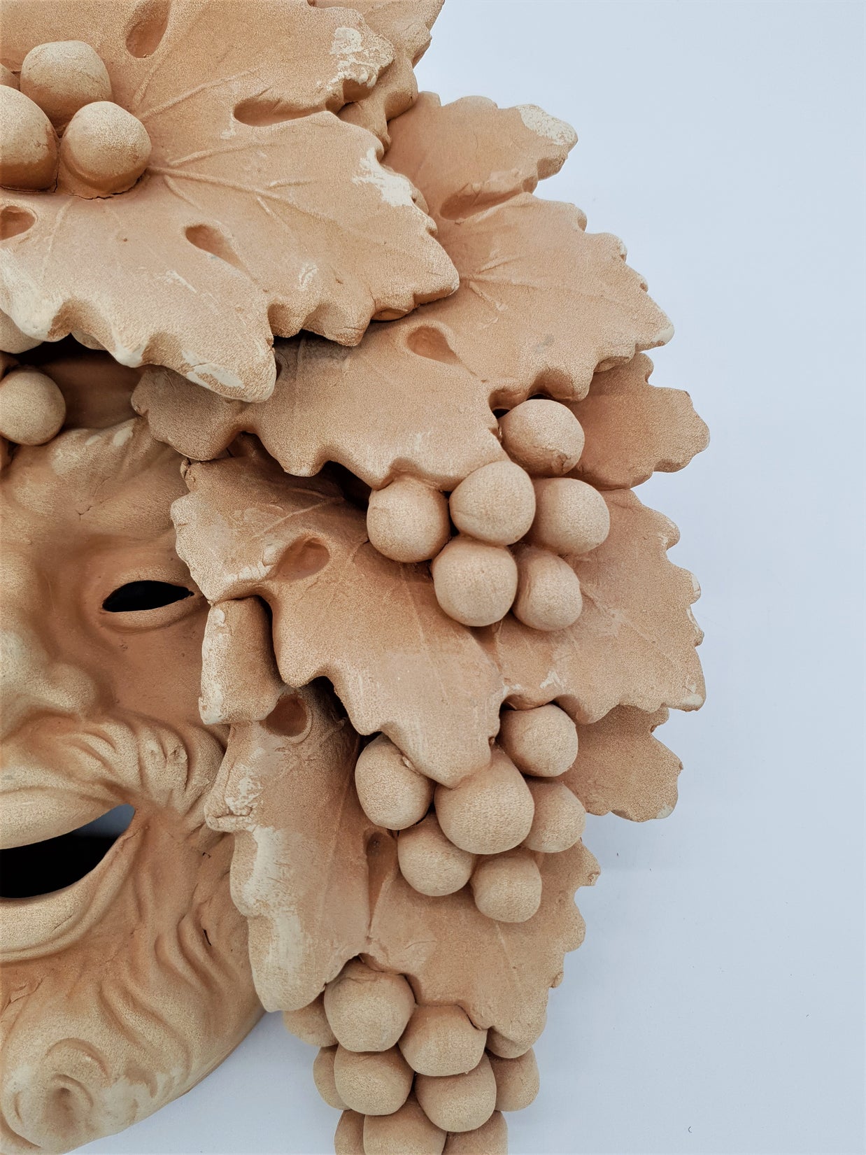Maschera Bacco Vecchio Piccolo Terracotta