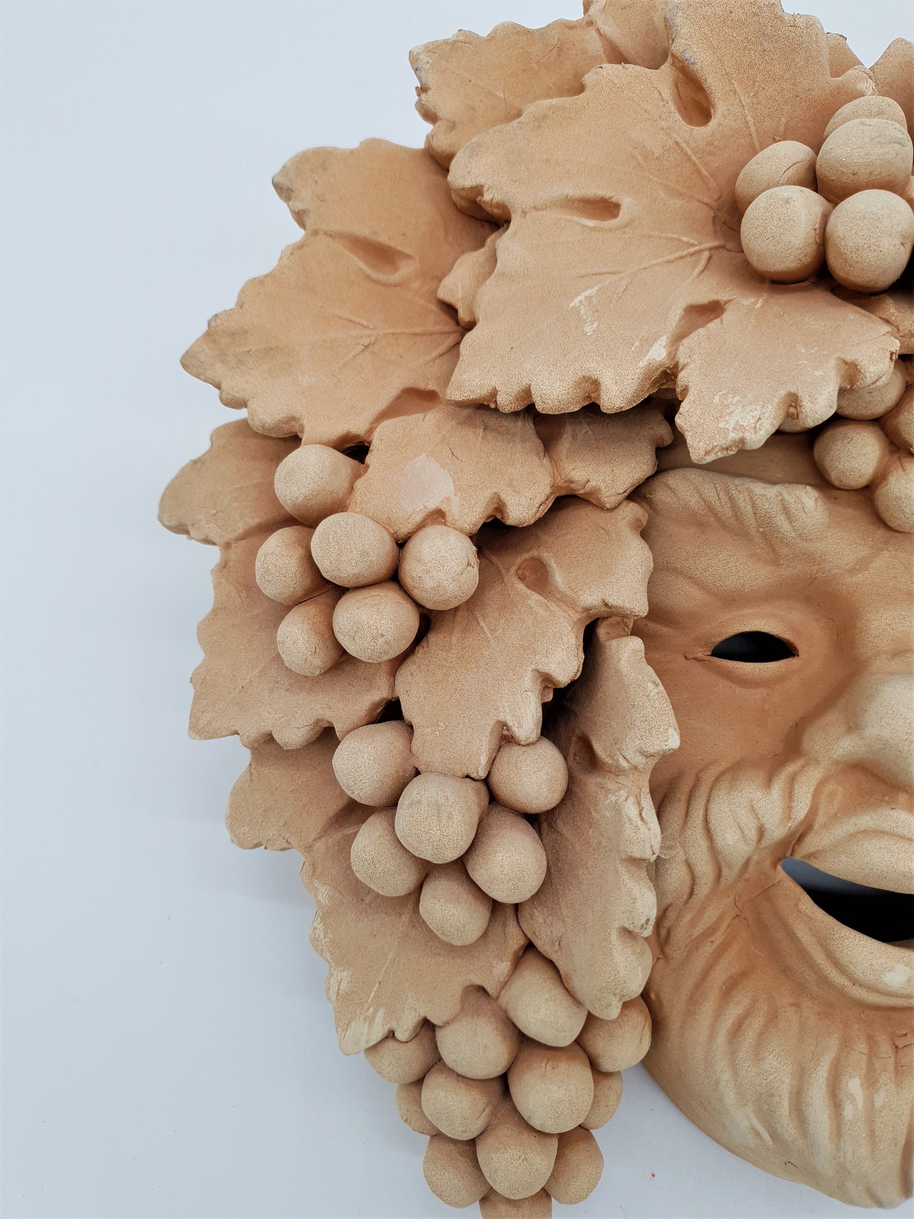 Maschera Bacco Vecchio Piccolo Terracotta
