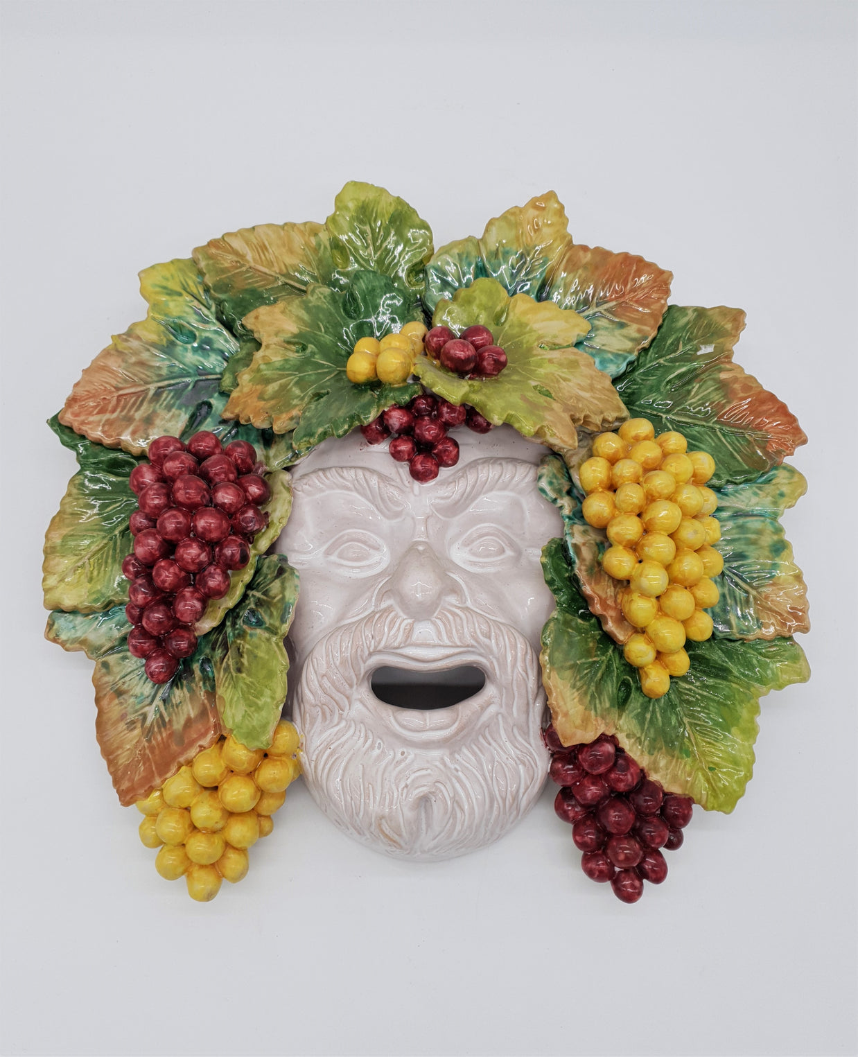 Maschera Bacco cm 40 in Ceramica