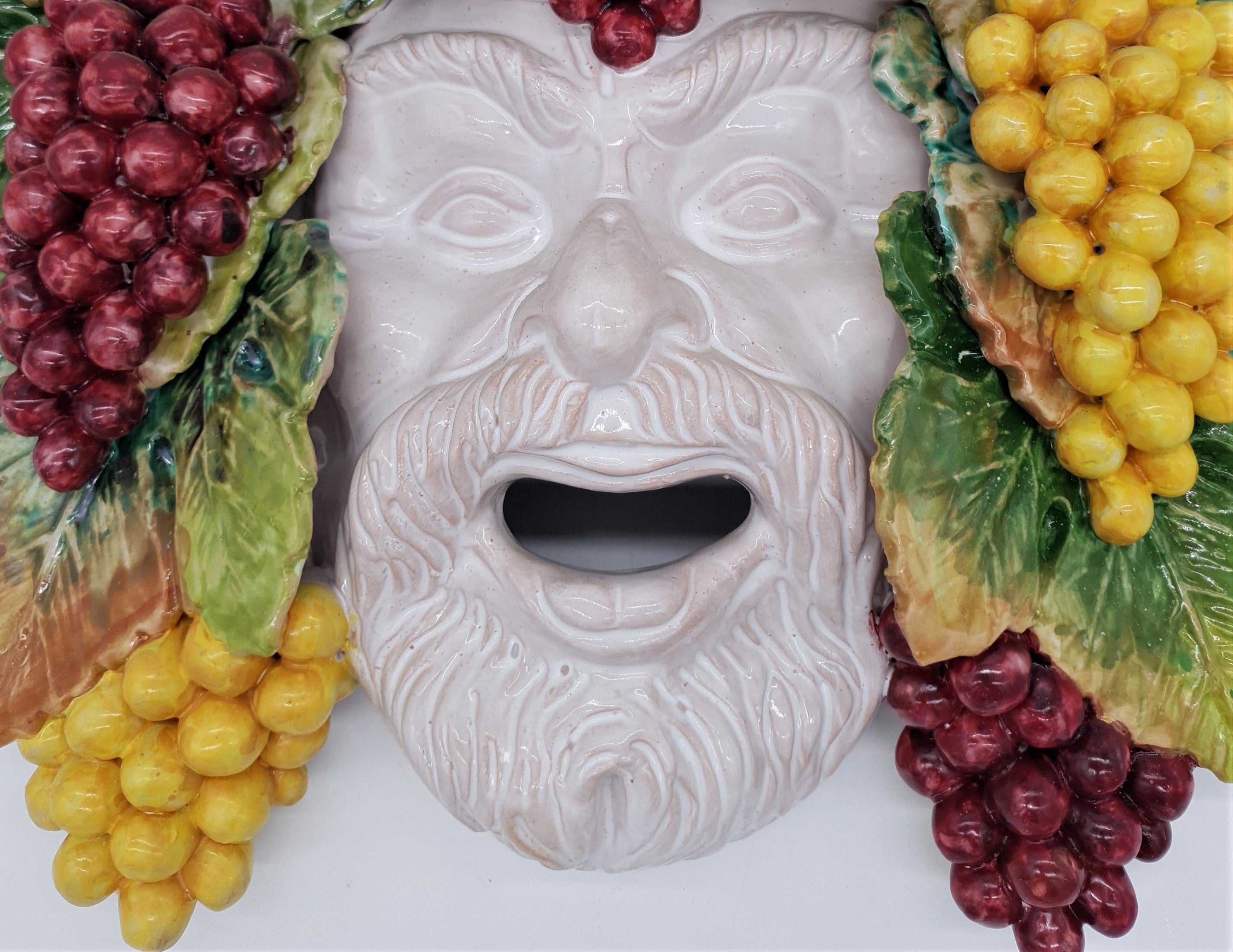 Maschera Bacco cm 40 in Ceramica
