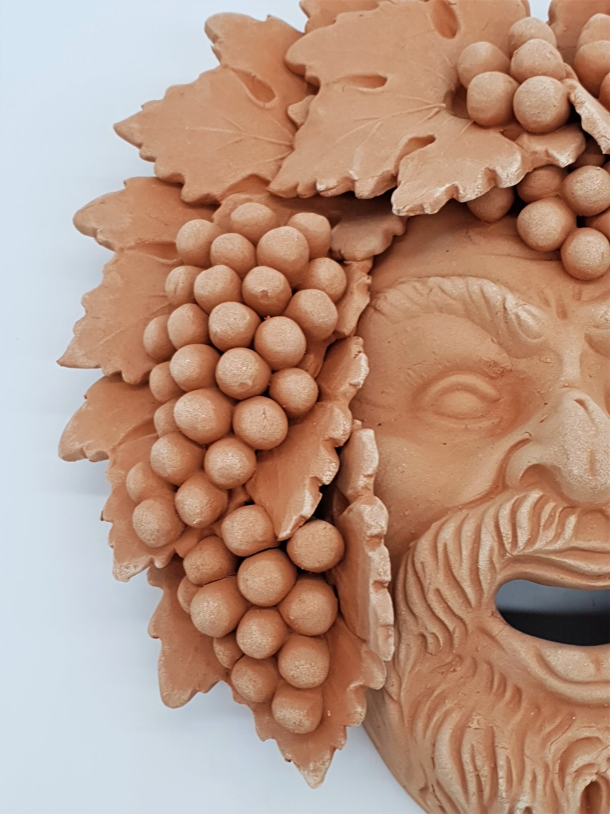 Maschera Bacco Vecchio Grande Terracotta