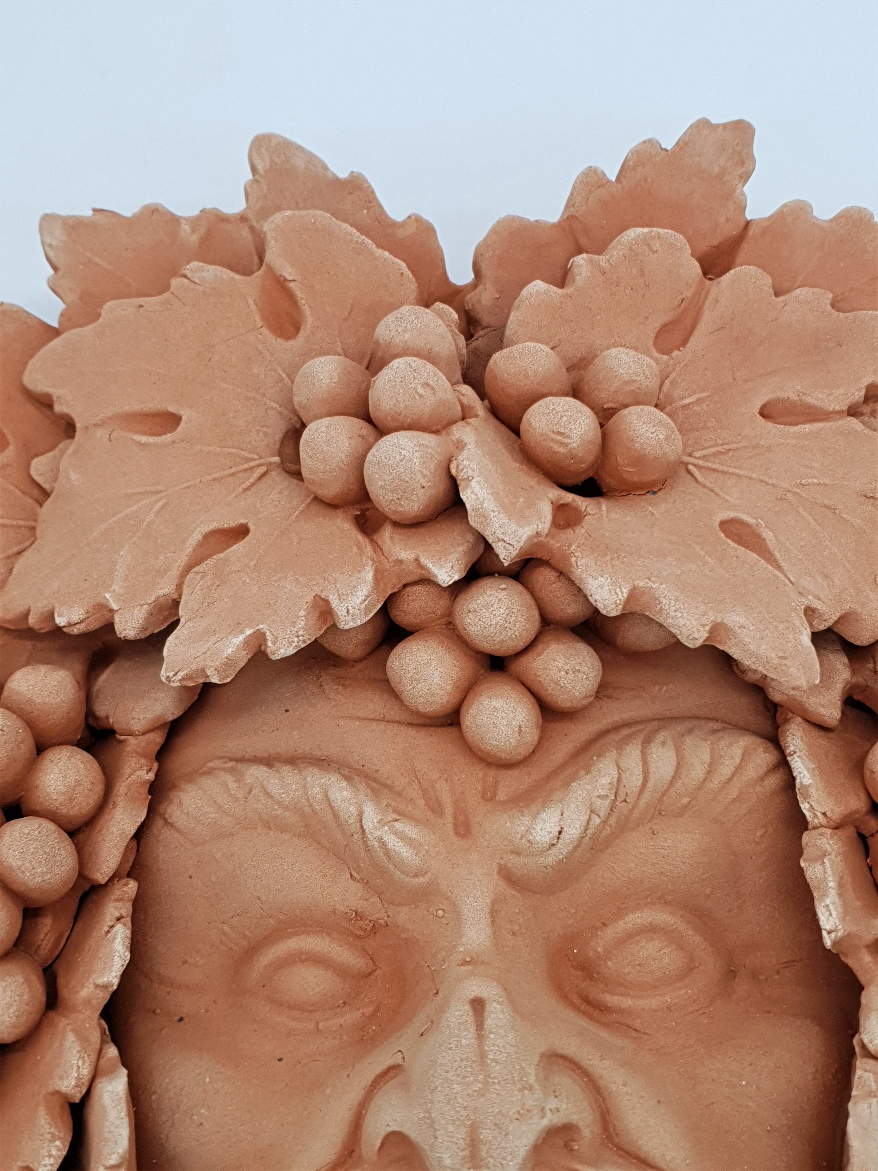 Maschera Bacco Vecchio Grande Terracotta