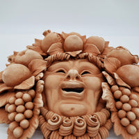 Maschera Bacco Frutta Barba Piccolo Terracotta
