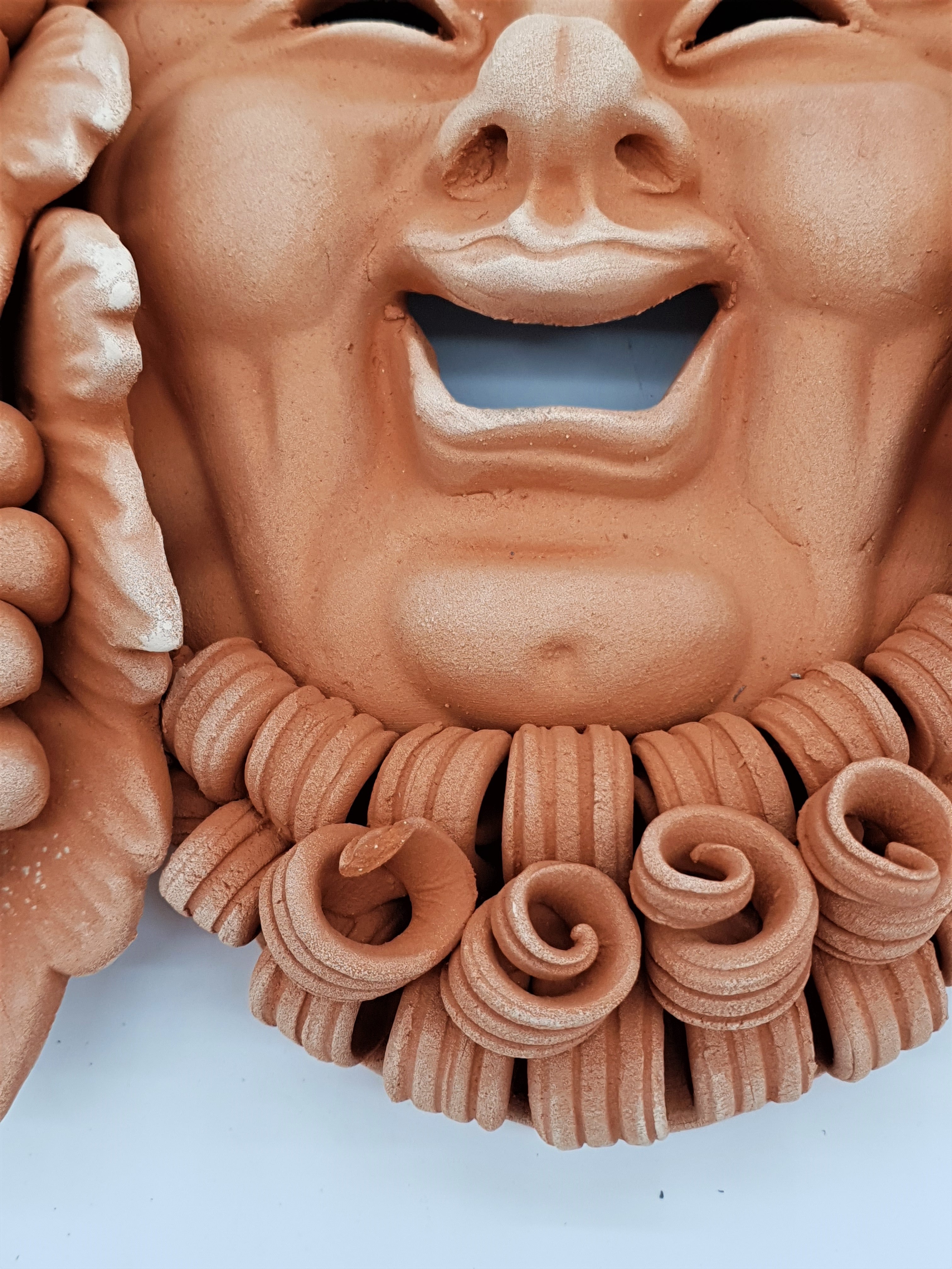 Maschera Bacco Barba Piccolo Terracotta