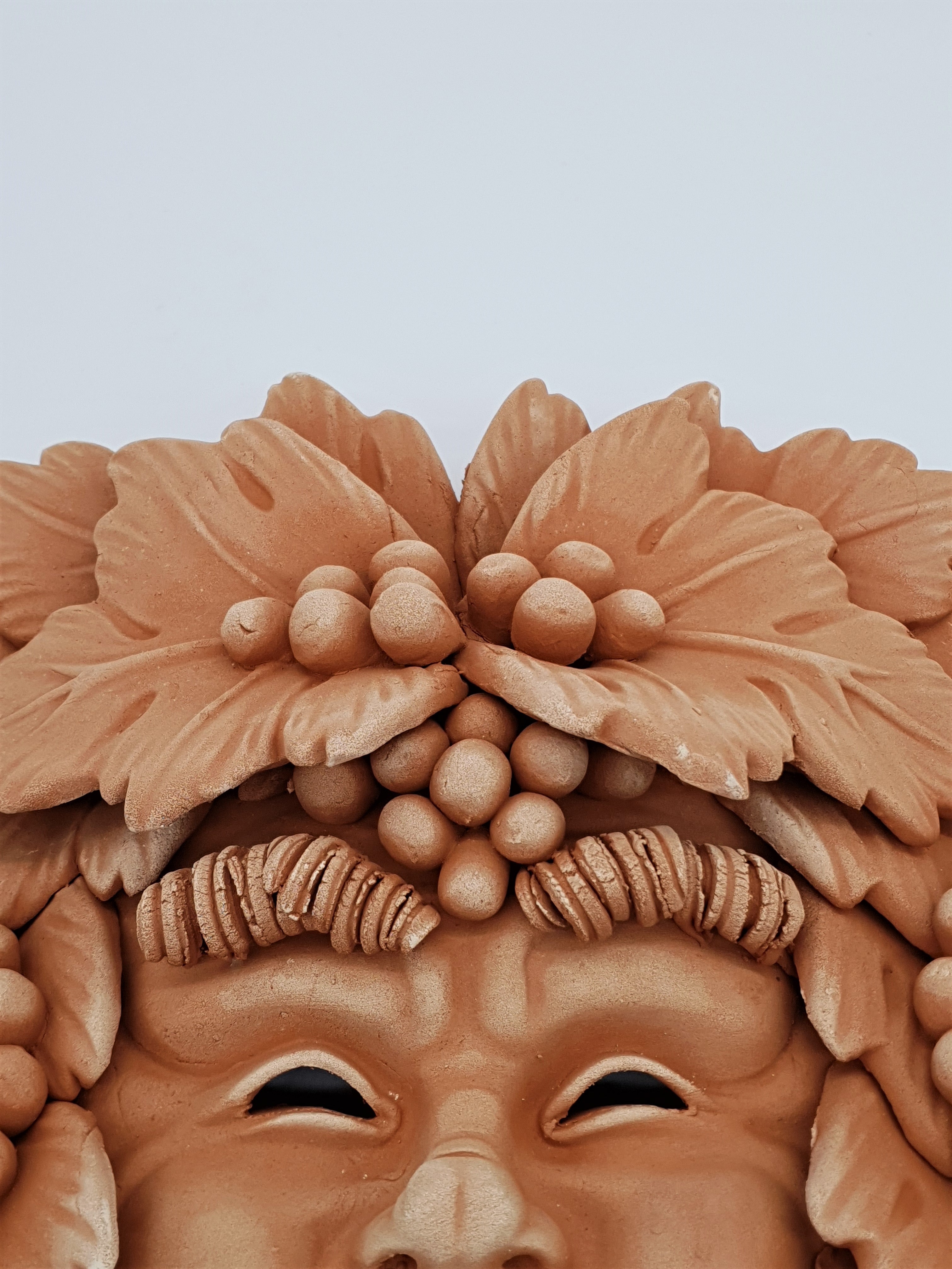 Maschera Bacco Barba Piccolo Terracotta