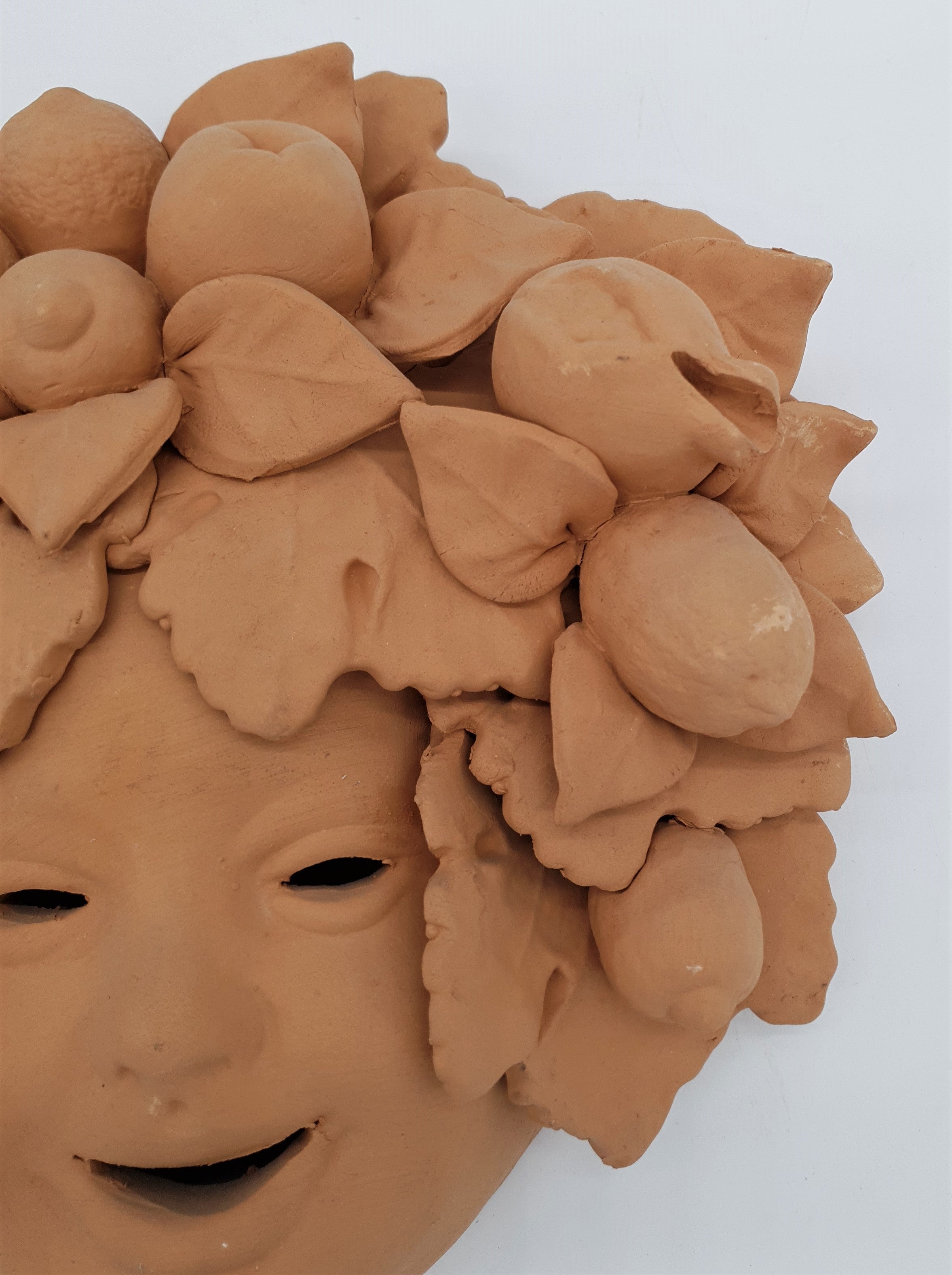Maschera Bacco Piero Limoni E Melagrane Terracotta