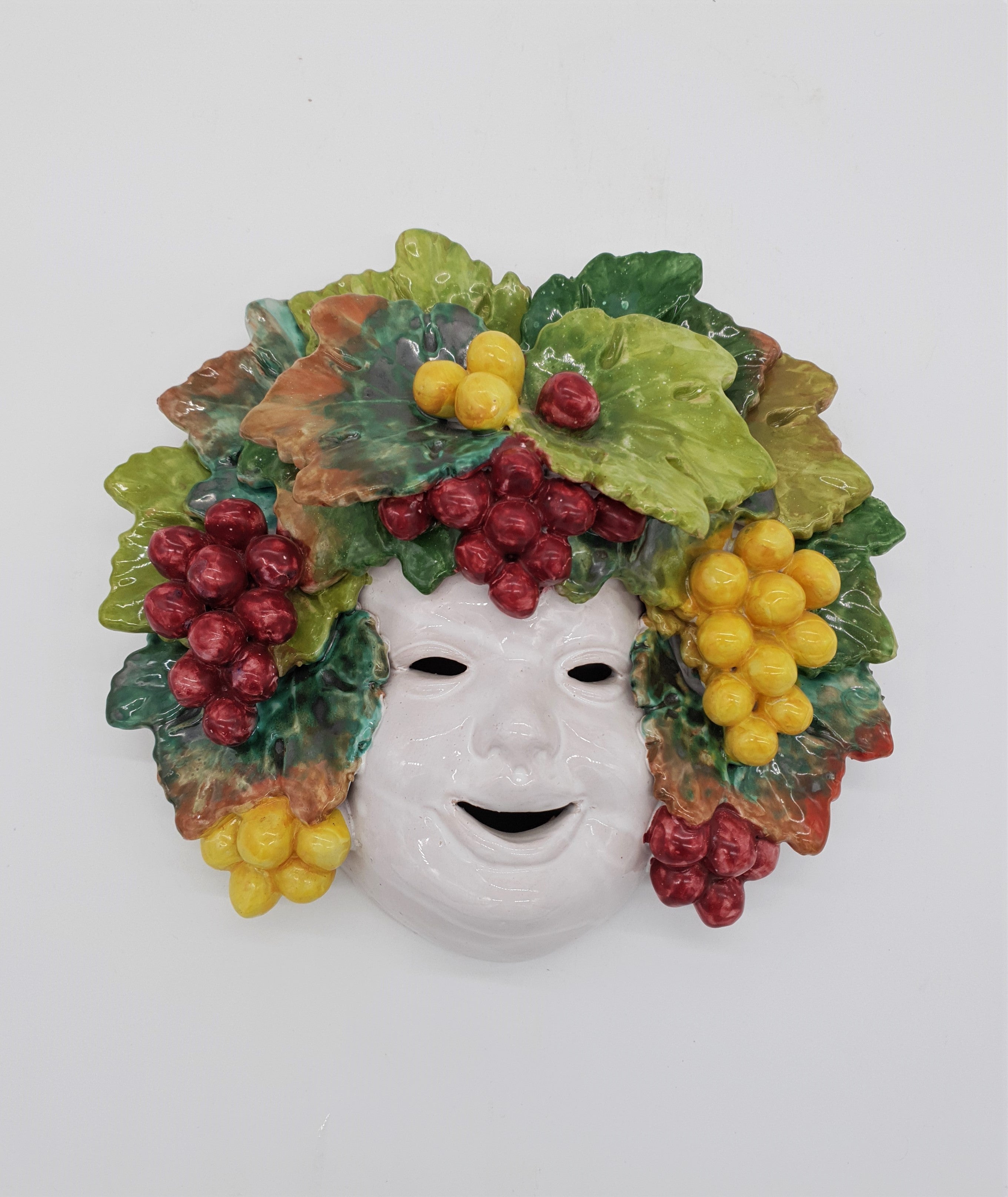 Maschera Uva Piero In Ceramica