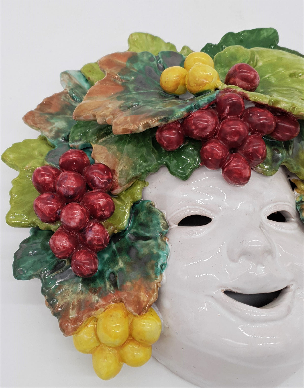 Maschera Uva Piero In Ceramica