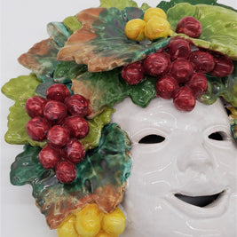 Maschera Uva Piero In Ceramica