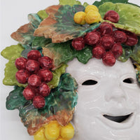 Maschera Uva Piero In Ceramica