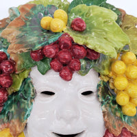 Maschera Uva Piero In Ceramica