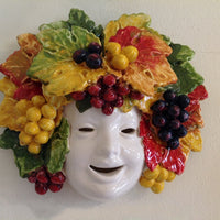 Maschera Uva Piero In Ceramica