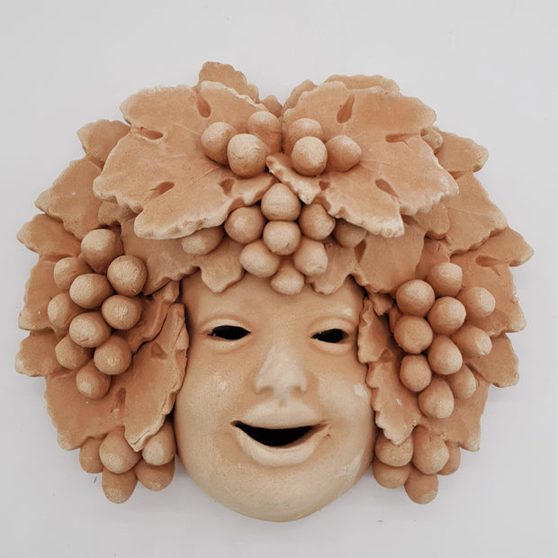 Maschera Bacco Uva Piero Terracotta