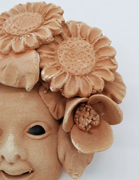 Terracotta Sunflower Tower Mask