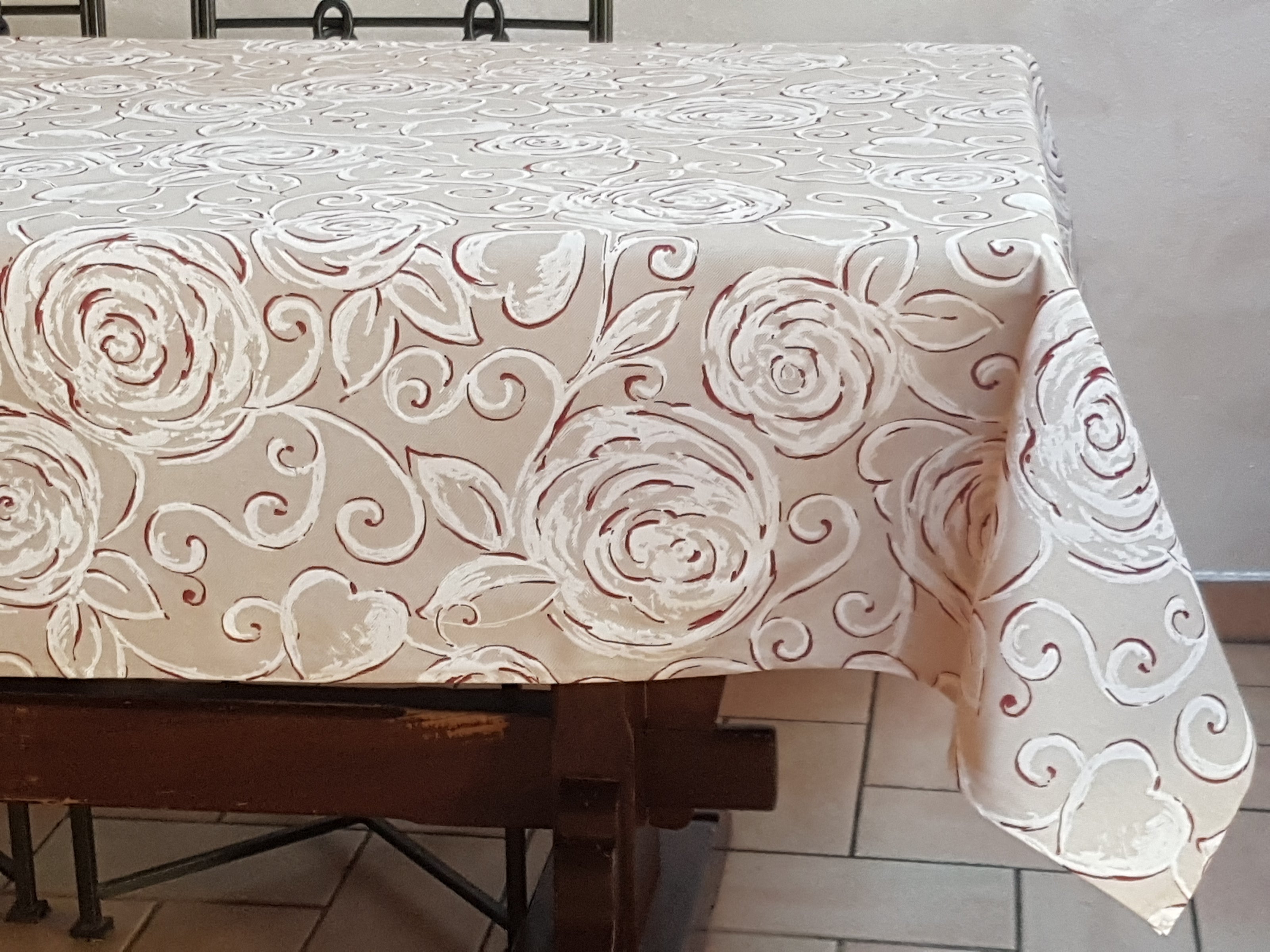 Tovaglia Miros Cuori Rose