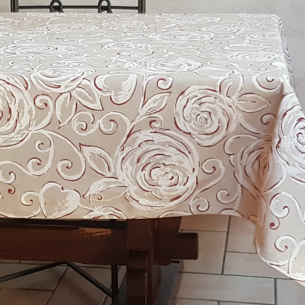 Miros Hearts Rose tablecloth