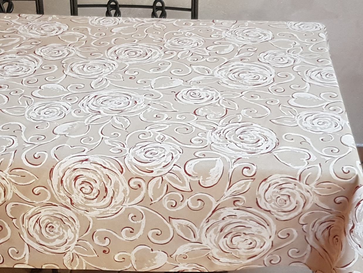 Tovaglia Miros Cuori Rose