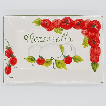 Rectangular mozzarella tray