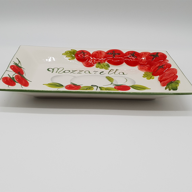 Rectangular mozzarella tray
