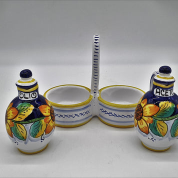 Set Olio Aceto Decoro Girasole Gambino