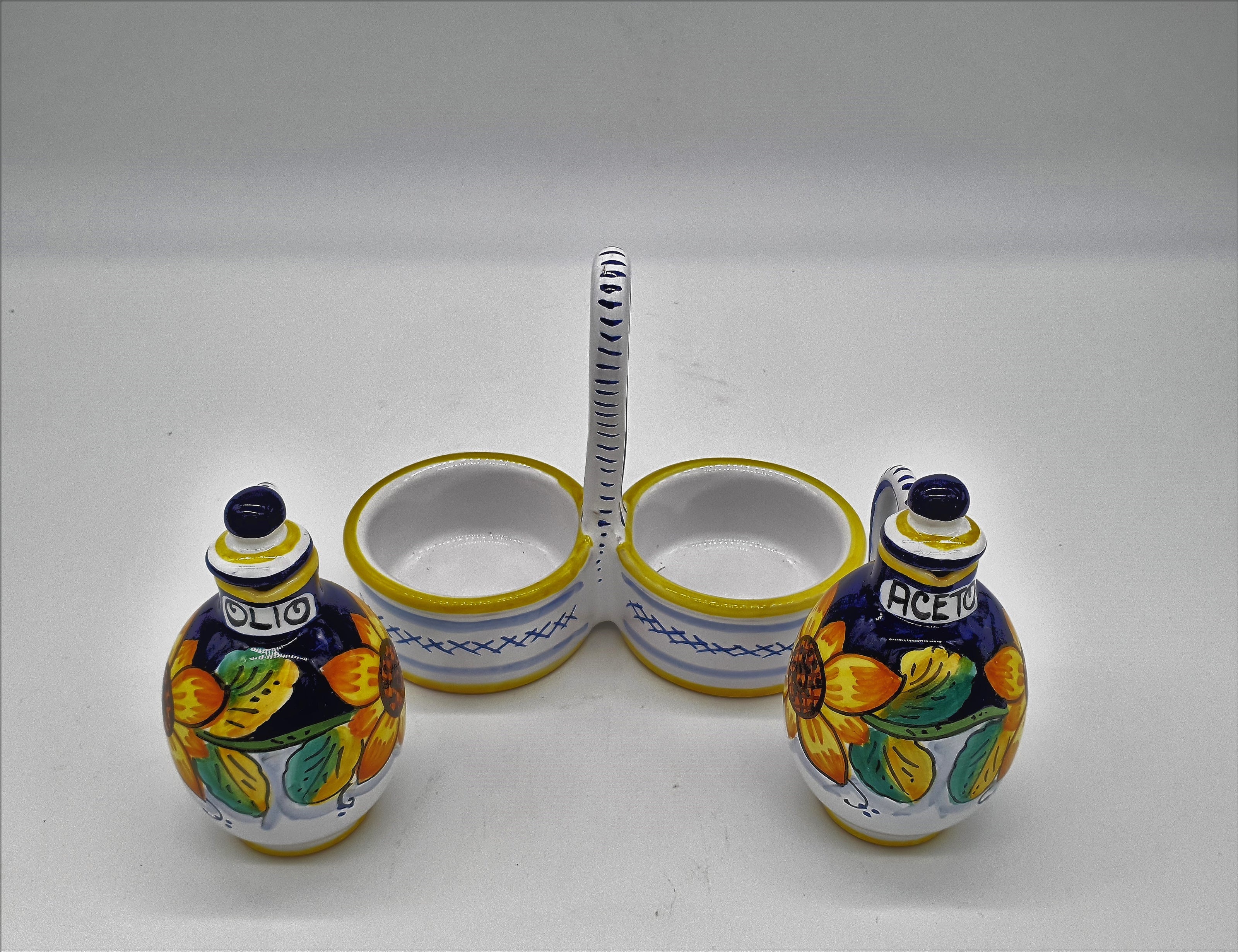 Set Olio Aceto Decoro Girasole Gambino