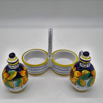 Set Olio Aceto Decoro Girasole Gambino