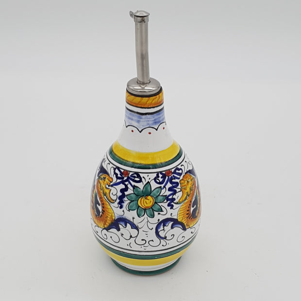 Oil Cruet With Spout Raphaelesque Decoration