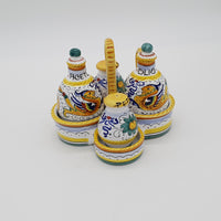 Set Sale e Pepe Olio Aceto Decoro Raffaellesco