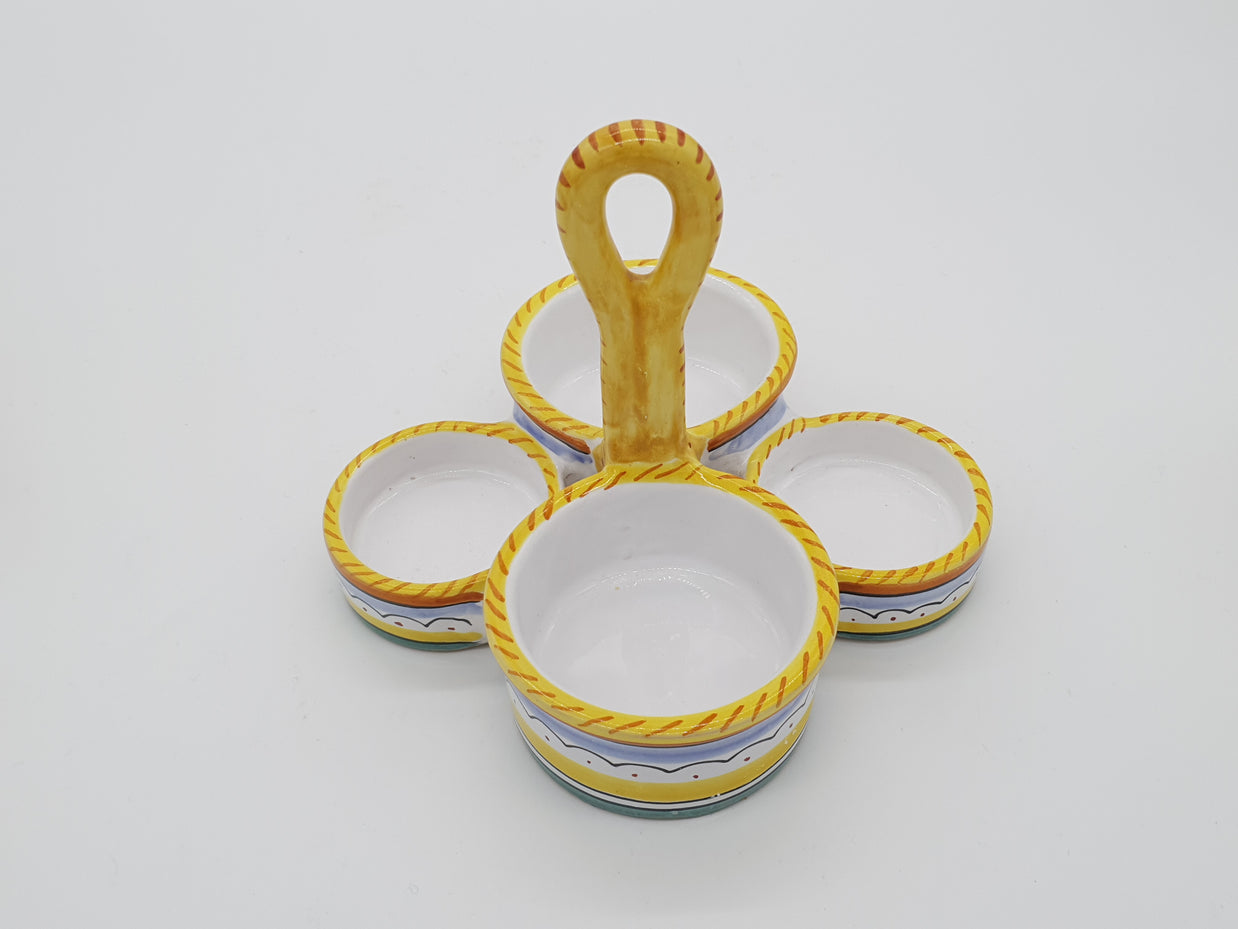 Set Sale e Pepe Olio Aceto Decoro Raffaellesco