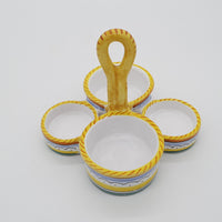 Set Sale e Pepe Olio Aceto Decoro Raffaellesco