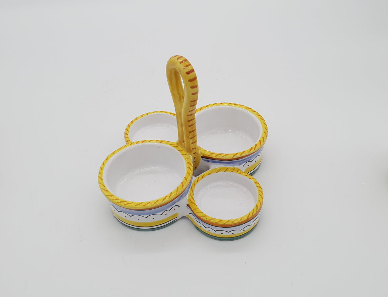 Set Sale e Pepe Olio Aceto Decoro Raffaellesco