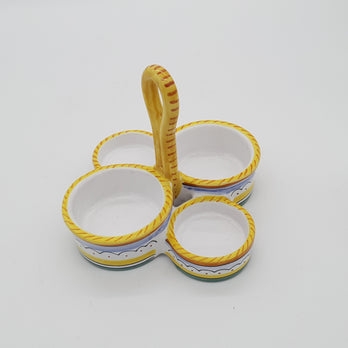 Set Sale e Pepe Olio Aceto Decoro Raffaellesco