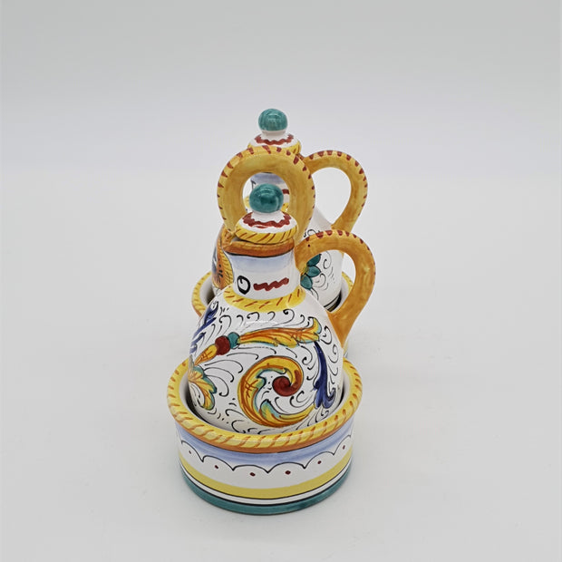 Set Olio Aceto Decoro Raffaellesco