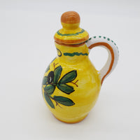 Set Olio Aceto Decoro Olive Fondo Giallo