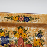 Piatto Quadrato Decoro Gubbio