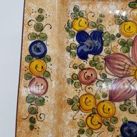 Piatto Quadrato Decoro Gubbio