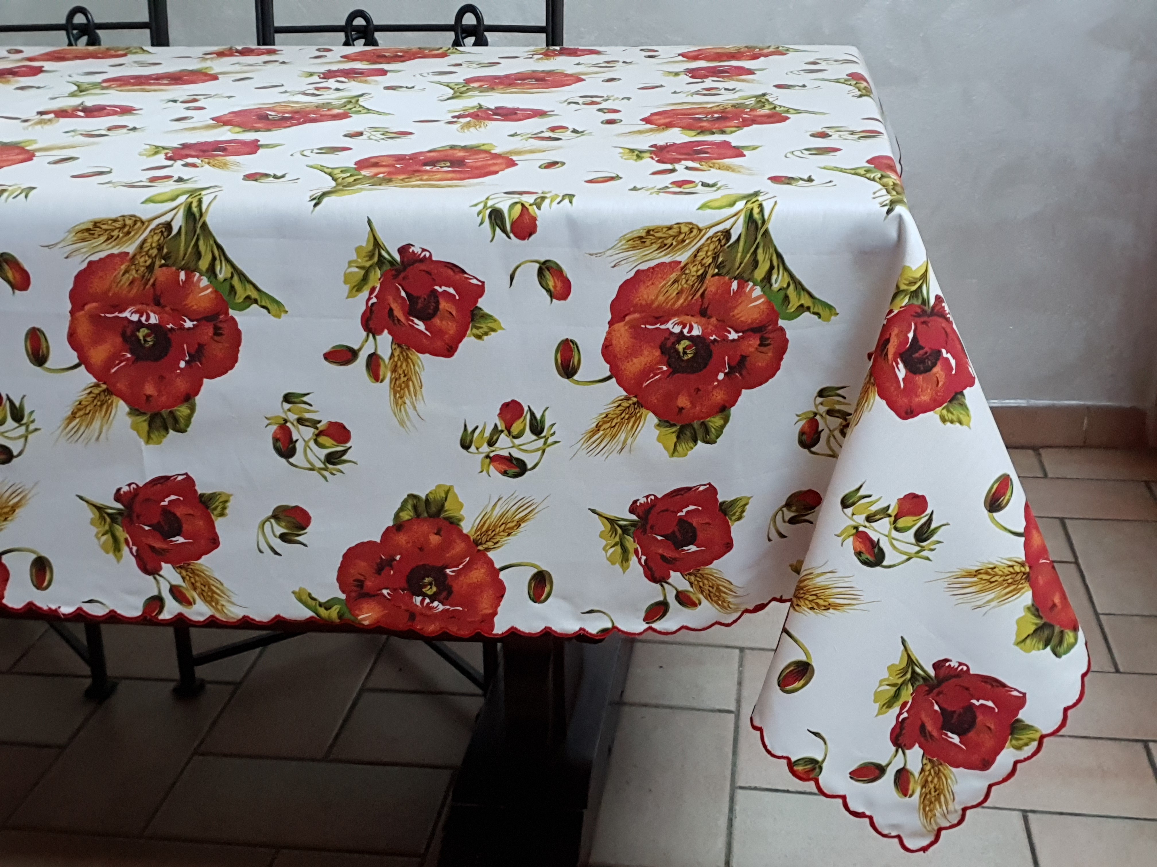 Poppies Tablecloth Tuscan Tablecloths