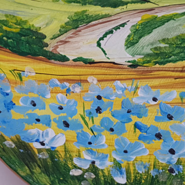 Blue Flowers Plate 16 cm