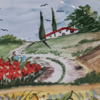 Piatto Campo Girasoli E Papaveri Toscana